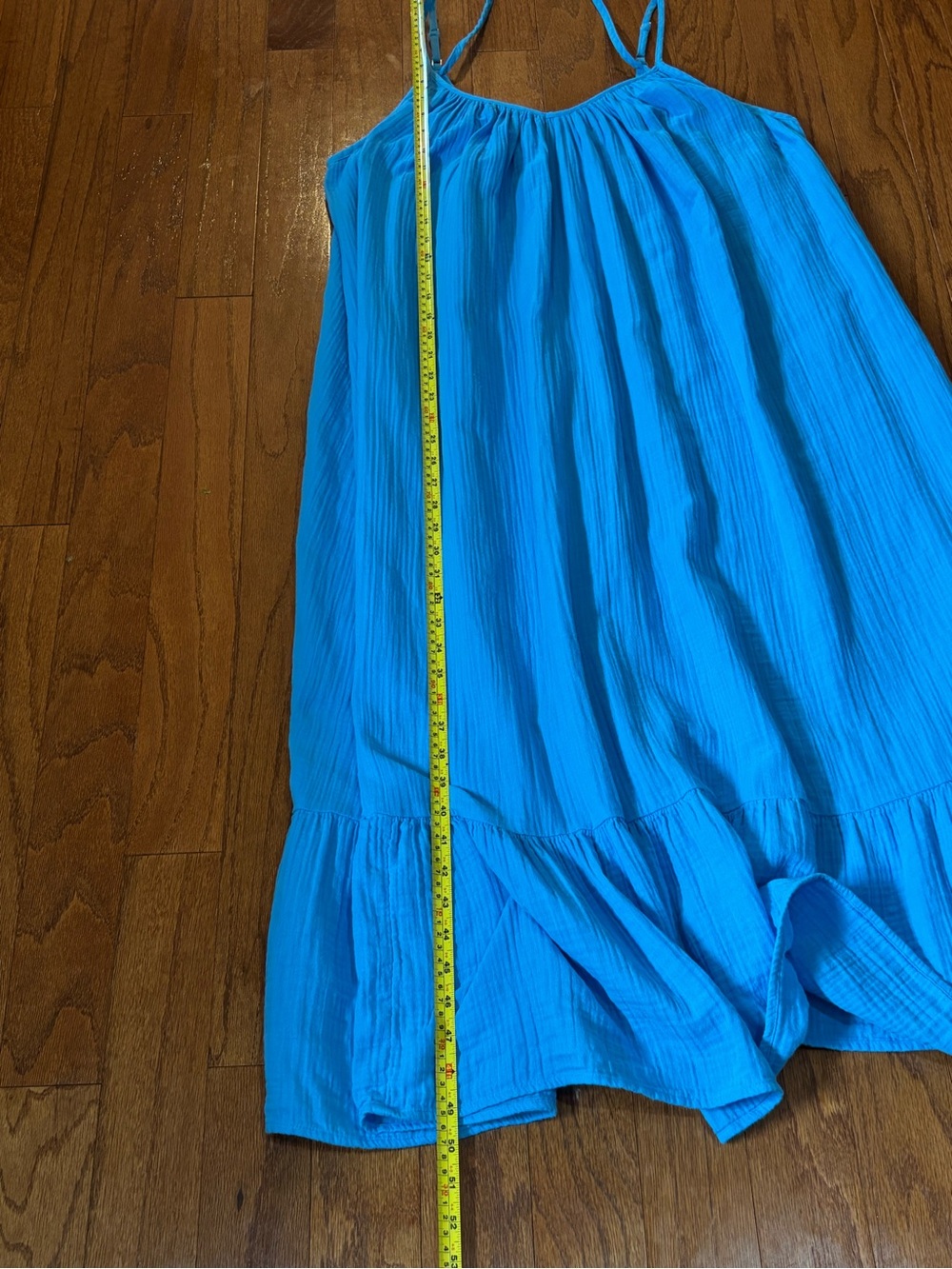 GAP Maxi Dress-Cotton Sky Blue-XXL - Picture 7 of 9